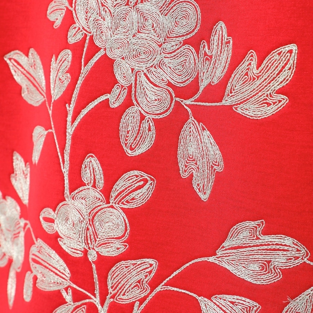 Gucci red viscose jersey  embroidered  sweater S - Picture 5 of 7